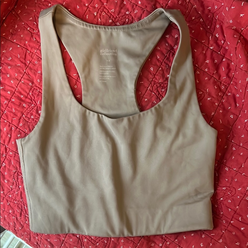 Girlfriend Collective Tan Sports Bra